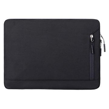 Husă pentru laptop Oxford elegantă rezistentă la apă cu buzunar lateral - 15.6" - Negru