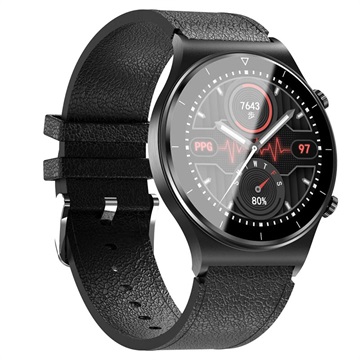 Ceas Smartwatch Bluetooth Sport Rezistent la Apă cu Monitor Ritm Cardiac GT08 - Negru