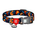 Waudog Nylon Dog Collar cu QR Code - Dimensiune L - Portocale