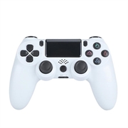 Controler de jocuri fără fir Gamepad pentru PS4 Joystick de joc cu difuzor și mufă pentru căști stereo - Alb