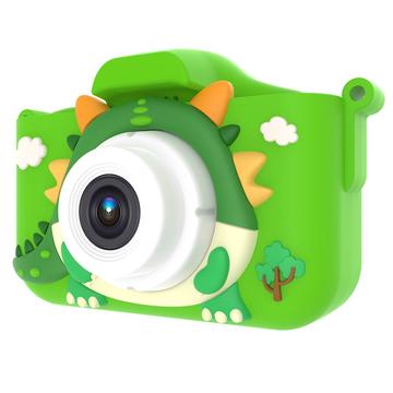 X12S Cameră pentru copii cu dragon drăguț și card de memorie de 32GB - verde