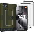 Geam Protecție Ecran Sticlă Temperată Xiaomi 14T/14T Pro - Hofi Premium Pro+ - 9H - 2 Buc. - Marginea Neagră