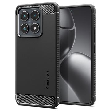 Husă TPU Xiaomi 14T Pro - Spigen Rugged Armor - Negru