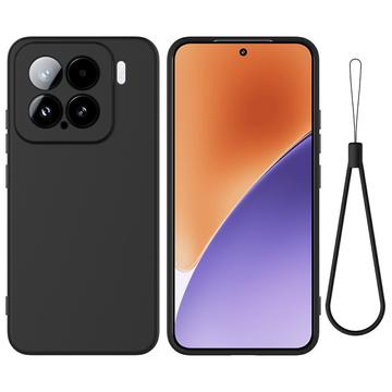 Husă din silicon lichid Xiaomi 15 cu curea de mana