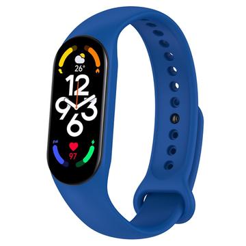 Xiaomi Mi Band 5/6/7 Matte Silicone Band - Albastru