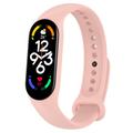 Xiaomi Mi Band 5/6/7 Matte Silicone Band - roz deschis