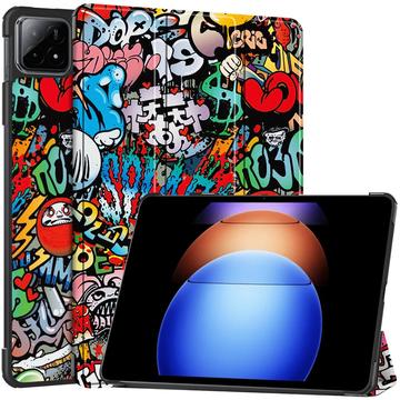 Husă Folio Smart Xiaomi Pad 6S Pro 12.4 - Tri-Fold - Graffiti