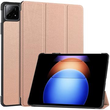 Husă Folio Smart Xiaomi Pad 6S Pro 12.4 - Tri-Fold - Auriu Roze