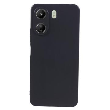 Husă TPU Mată Antiamprentă Xiaomi Poco C65/Redmi 13C - Negru