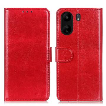 Husă Portofel Cu Închidere Xiaomi Poco C65/Redmi 13C - Roșu