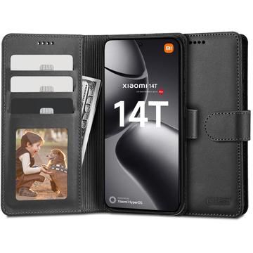 Husa portofel cu magnet & suport Xiaomi 14T Tech-Protect - Negru