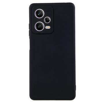 Husă TPU Mată Antiamprentă Xiaomi Redmi Note 12 Pro - Negru