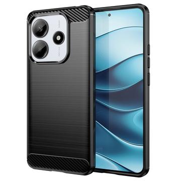 Husă TPU Brushed Xiaomi Redmi Note 14 - Fibră de Carbon