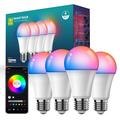 ZJ-BWBL1H-RGBWWWW-4P 4PCS 10W Bluetooth 10W Bluetooth Smart Light Bulbs WiFi 2.4G Voice RGBCW 220V LED Bulbs