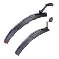 ZTTO ZT03 2Pcs 2Pcs Bike Fender Set Front+Rear Bike Mud Guard cu lumina din spate (cu accesoriu de instalare)