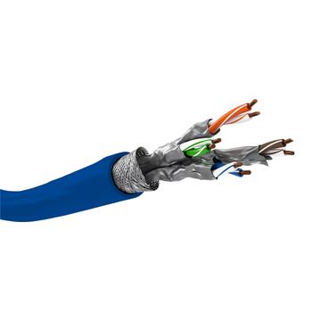 Cablu de Rețea S/FTP CAT 7A+ Goobay - 250m - Albastru