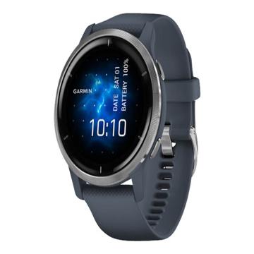 Ceas sport Garmin Venu 2 - 45 mm - Albastru / Argintiu