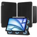 iPad Air 11 2024/2025/Air 2020/2022 Tech-Protect SmartCase Magnetic Tri-Fold Folio caz - negru