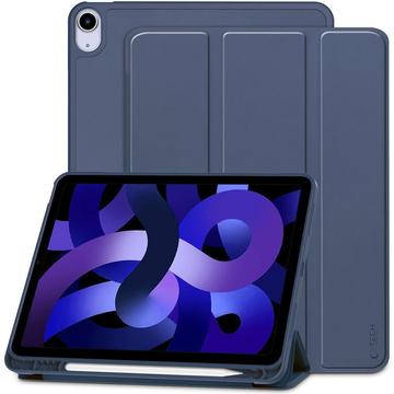 Husă Folio cu trei pliuri iPad Air 2020/2022/2024 Tech-Protect SmartCase Pen - Albastru închis