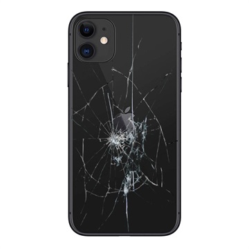 iPhone 11 Back Cover Repair - Glass Only - Black