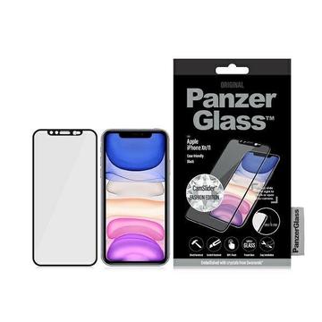 Geam Protecție Ecran iPhone 11/XR - PanzerGlass Case Friendly Swarovski CamSlider - Marginea neagră