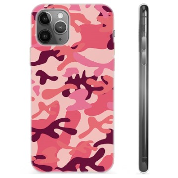 Husă TPU - iPhone 11 Pro Max - Camuflaj Roz