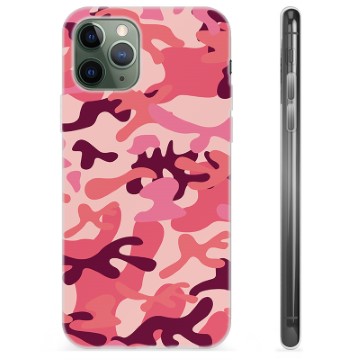 Husă TPU - iPhone 11 Pro - Camuflaj Roz