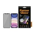 Protecție de ecran din sticlă călită Privacy iPhone 11/XR - PanzerGlass Case Friendly CamSlider - Marginea Neagră