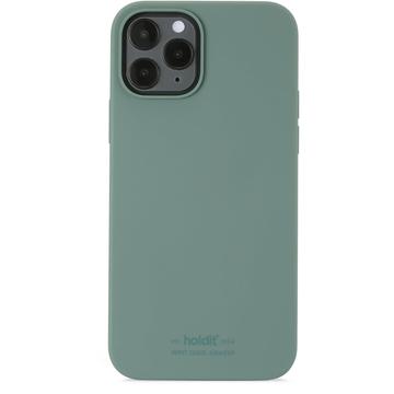 Carcasă iPhone 12 Holdit din silicon - Verde Moss