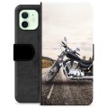 Husă Portofel Premium - iPhone 12 - Motocicletă