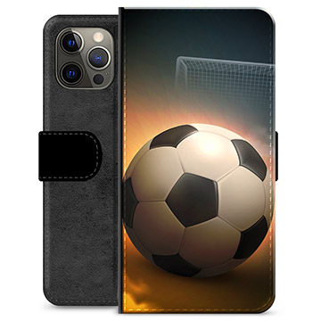 Husă Portofel Premium - iPhone 12 Pro Max - Fotbal