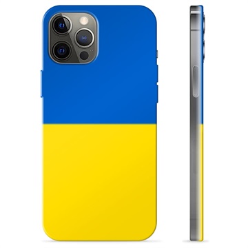 Husă TPU Steagul Ucrainei - iPhone 12 Pro Max - Galben și Albastru Deschis