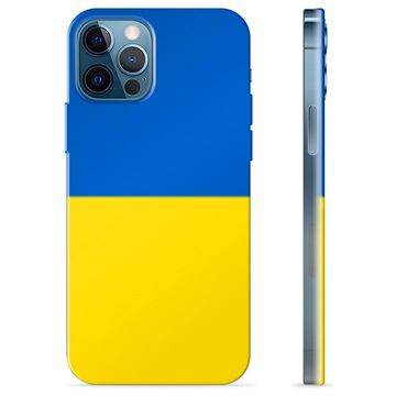 Husă TPU Steagul Ucrainei - iPhone 12 Pro - Galben și Albastru Deschis