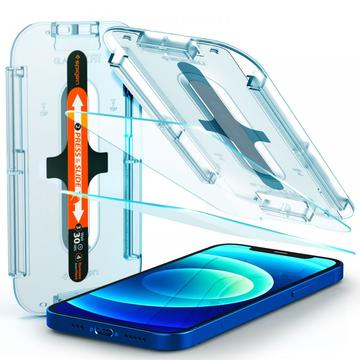 Geam Protecție Ecran iPhone 12/12 Pro - Spigen Glas.tR Ez Fit - 2 Buc.