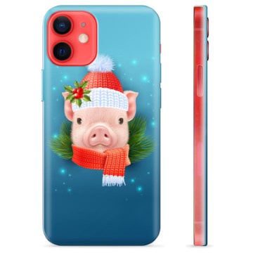 Husă TPU - iPhone 12 mini - Purceluș de Iarnă