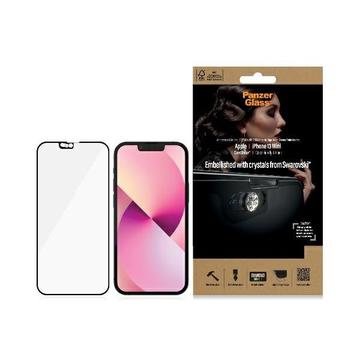 Geam Protecție Ecran iPhone 13 Mini - PanzerGlass Case Friendly Swarovski CamSlider - Marginea neagră