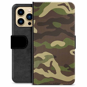 Husă Portofel Premium - iPhone 13 Pro Max - Camo