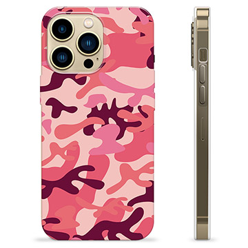 Husă TPU - iPhone 13 Pro Max - Camuflaj Roz