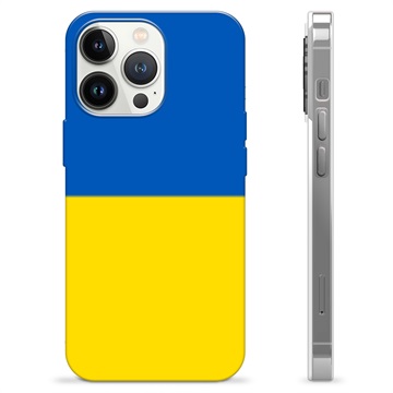 Husă TPU Steagul Ucrainei - iPhone 13 Pro - Galben și albastru deschis