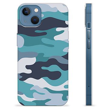 Husă TPU - iPhone 13 - Camuflaj Albastru