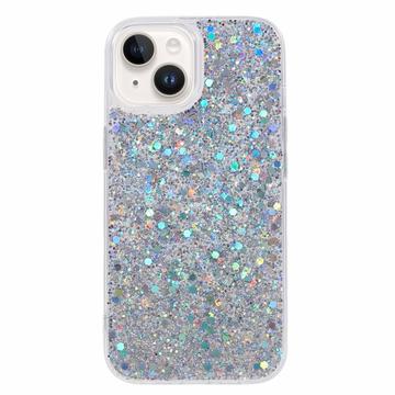 Husă TPU iPhone 14 - Glitter Flakes