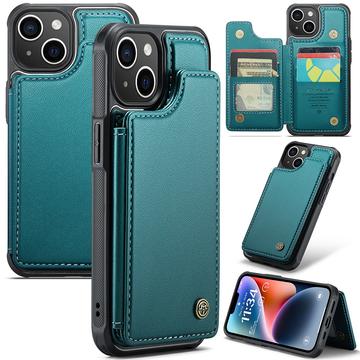 iPhone 14 Plus Caseme C22 Case RFID Card Wallet - Verde