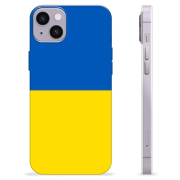 Husă TPU Steagul Ucrainei - iPhone 14 Plus - Galben și Albastru Deschis