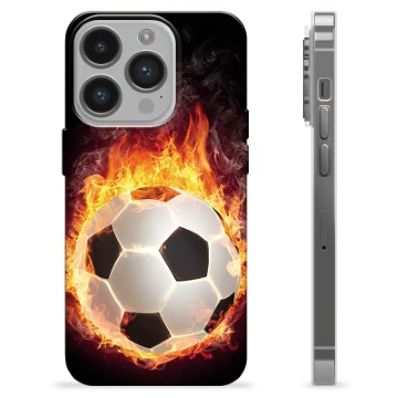 Husă TPU - iPhone 14 Pro - Fotbal în Flăcări