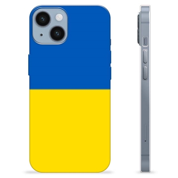 Husă TPU Steagul Ucrainei - iPhone 14 - Galben și Albastru Deschis