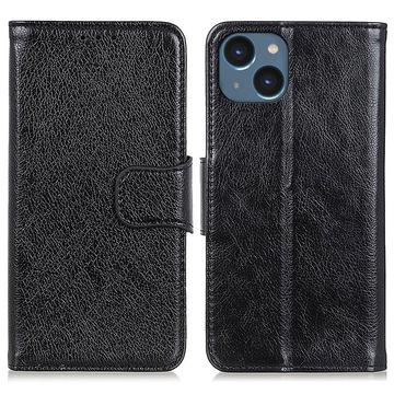 Husă Portofel Cu Funcție Stand iPhone 15 - Elegant - Negru