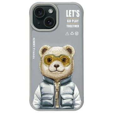 Husă Urs iPhone 15 Nimmy Friends Cool&Cute 2.0