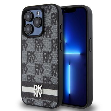 Husă Model în carouri și dungi iPhone 15 Pro - DKNY