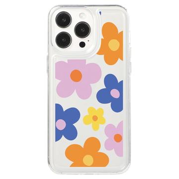 Husă TPU Fashion iPhone 15 Pro - Flori colorate