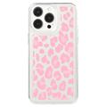 Husă TPU Fashion iPhone 15 Pro - Leopard roz